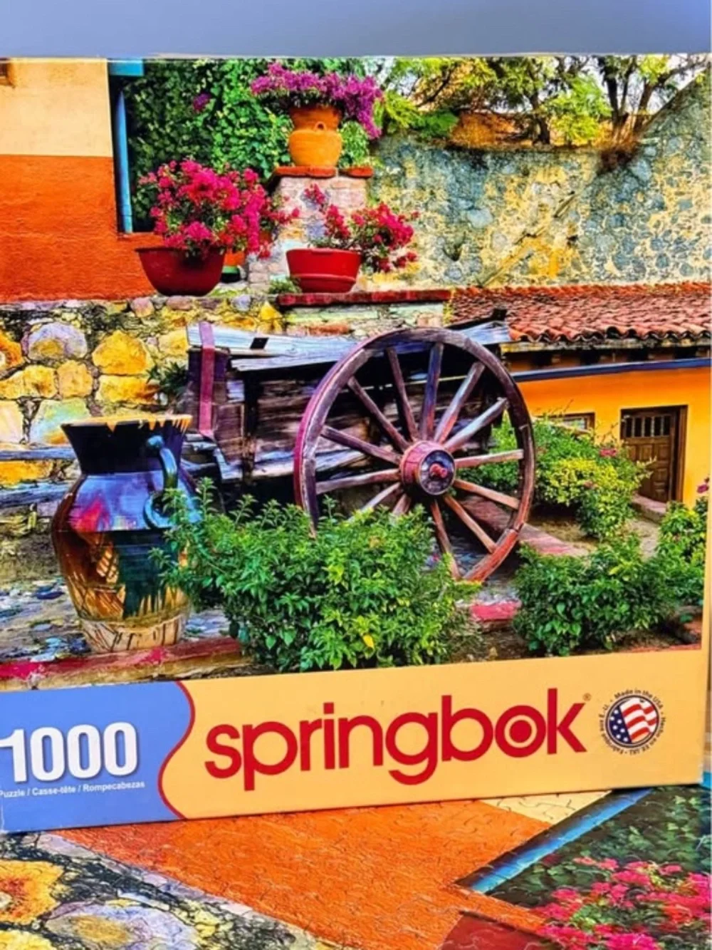 Springbok country courtyard 1000 piece puzzle - Picture 2 of 2
